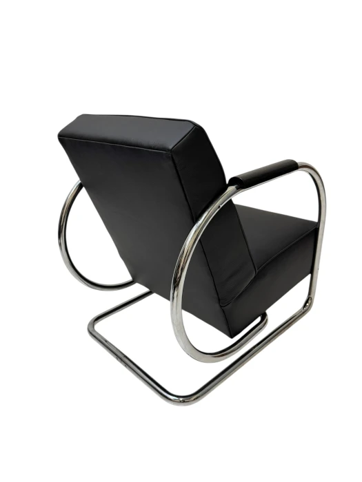 Art Deco Modernist Bauhaus Tubular Steel Lounge Chair by Frits Kuyken, 1936